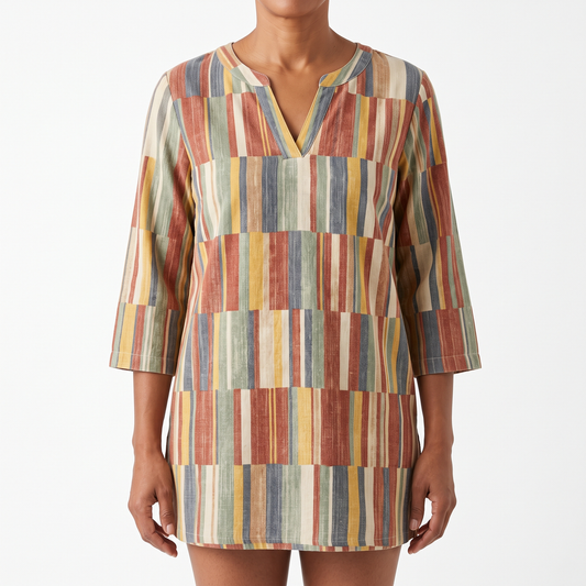 Chloe | Long Blouse with V-Neck