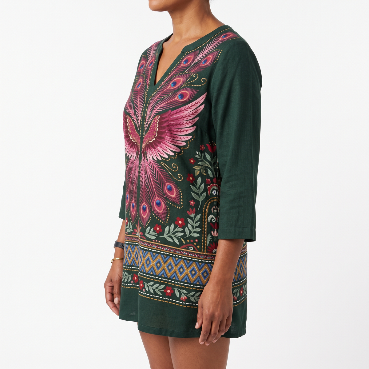 Manon | Long Blouse with V-Neck