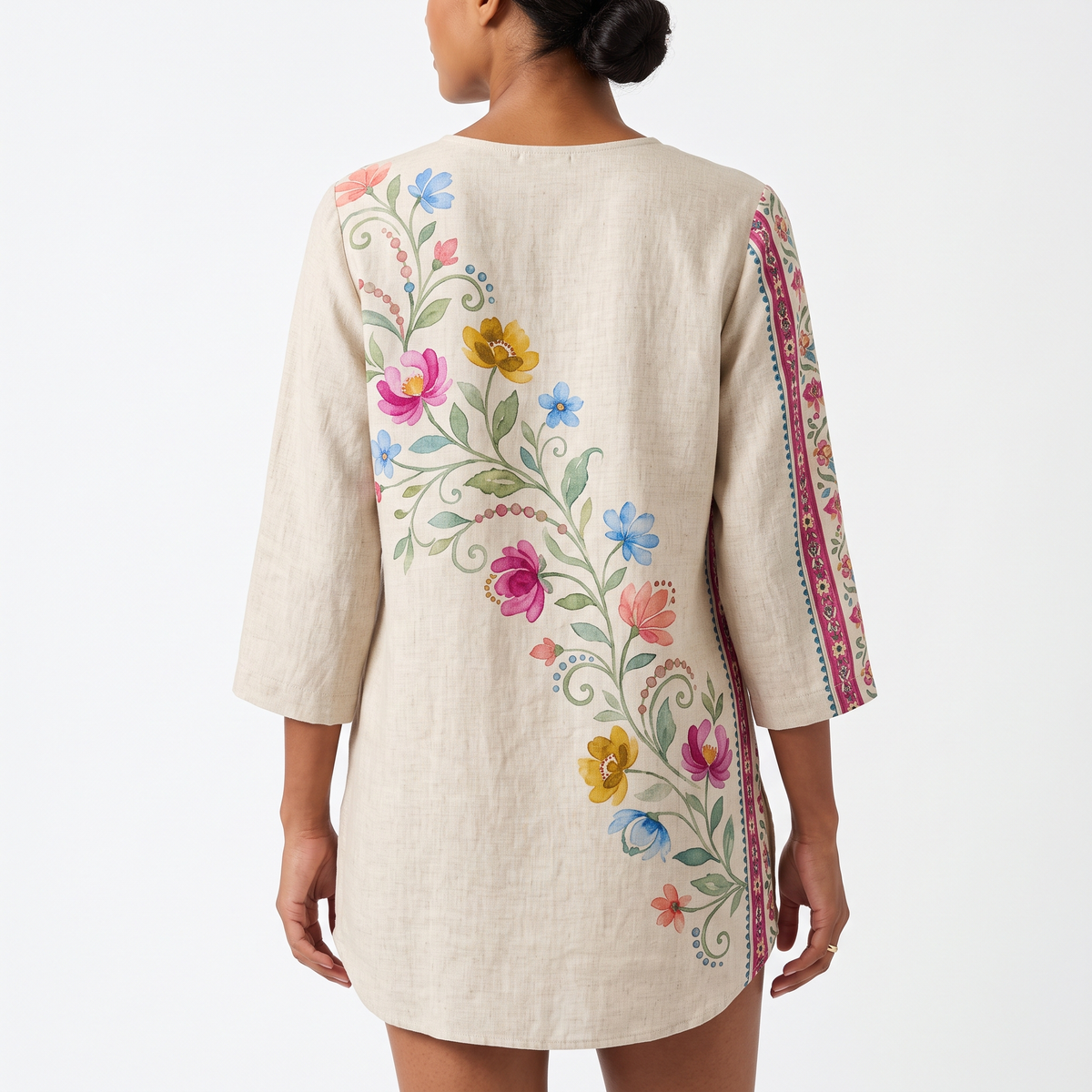 Clara | Long Blouse with V-Neck