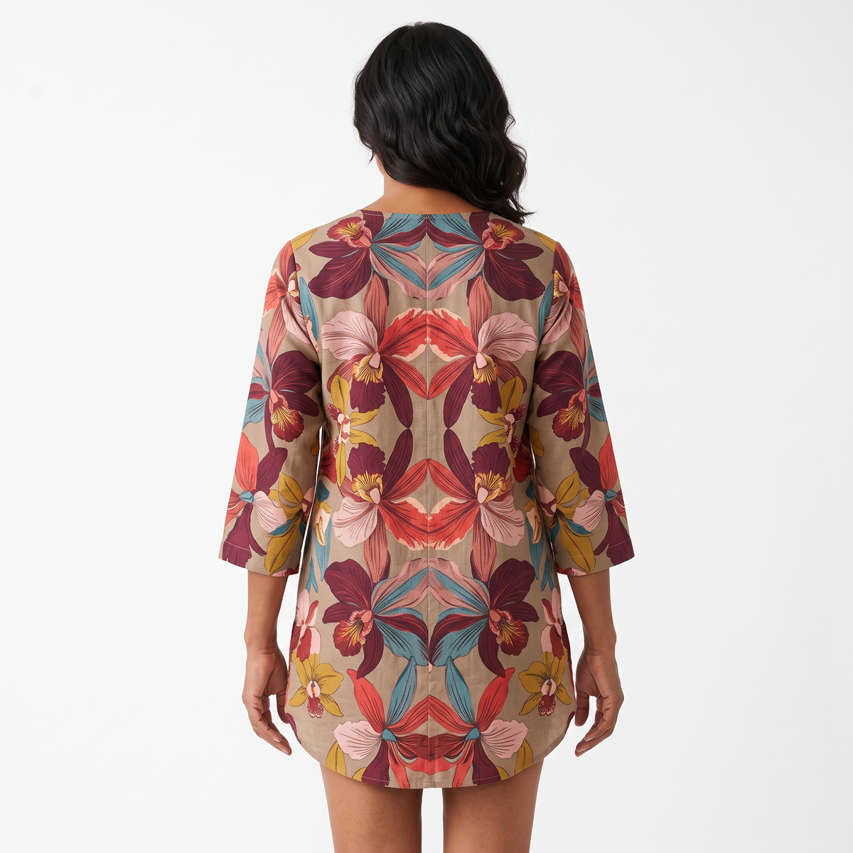 Sarah | Long Blouse with V-Neck