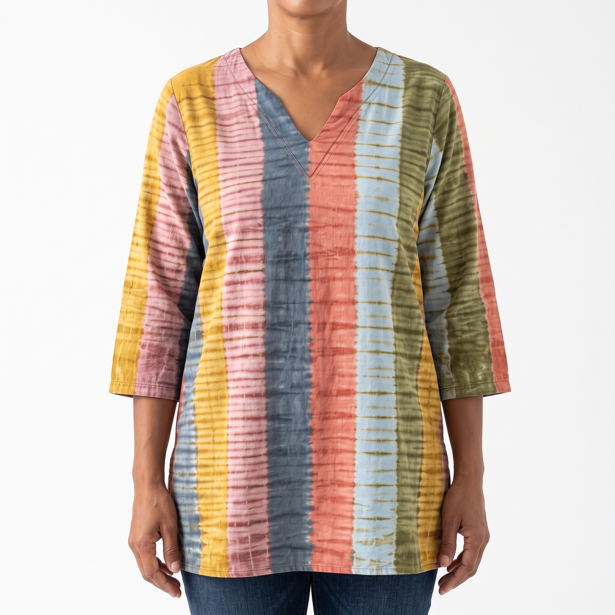 Anais | Long Blouse with V-Neck