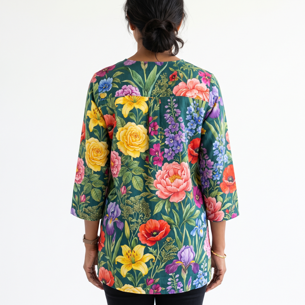 Nora | Long Blouse with V-Neck