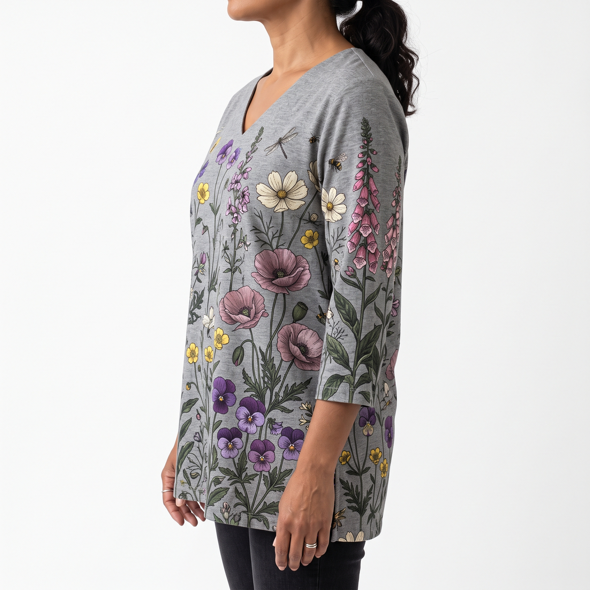 Audrey | Long Sleeve Blouse with V-Neck