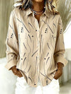 Kaylene™ | Relaxed Artistic Pattern Everyday Blouse